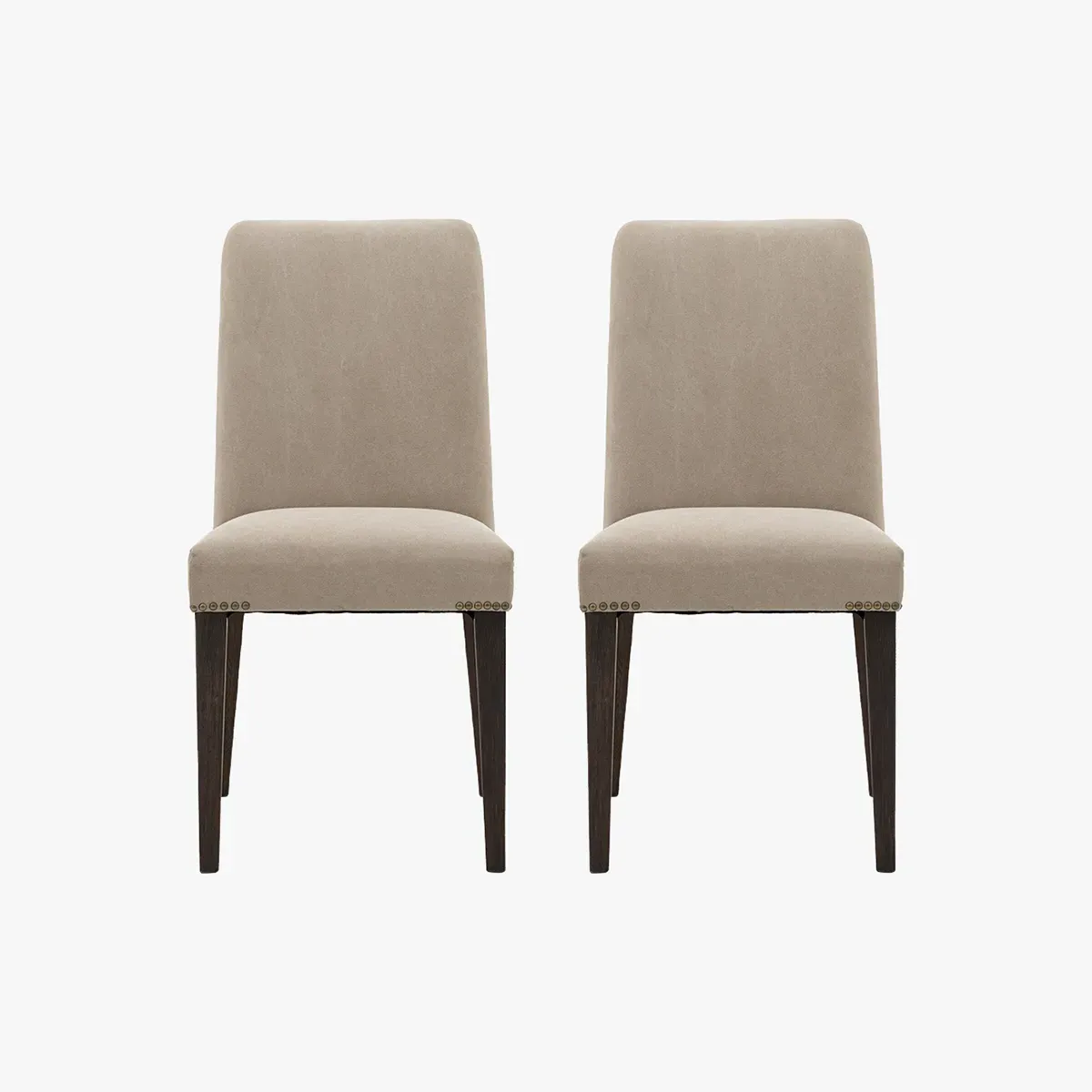 Chateau 2-Piece Dining Chair Set - Cement, Upholstered product