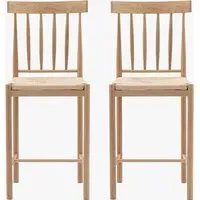 2-Piece Bar Stool Set - Natural alternate view