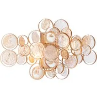 Medallion Wall Light - Metallic, Metal alternate view