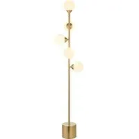 5-Sphere Floor Lamp - Opal, Brass alternate view