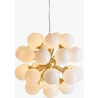 Large Ceiling Pendant Light - Gold, Glass alternate view