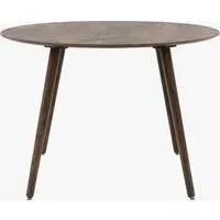 Round Dining Table - Smoked, Oak Veneer alternate view