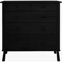 5-Drawer Chest of Drawers - Black, Oak alternate view