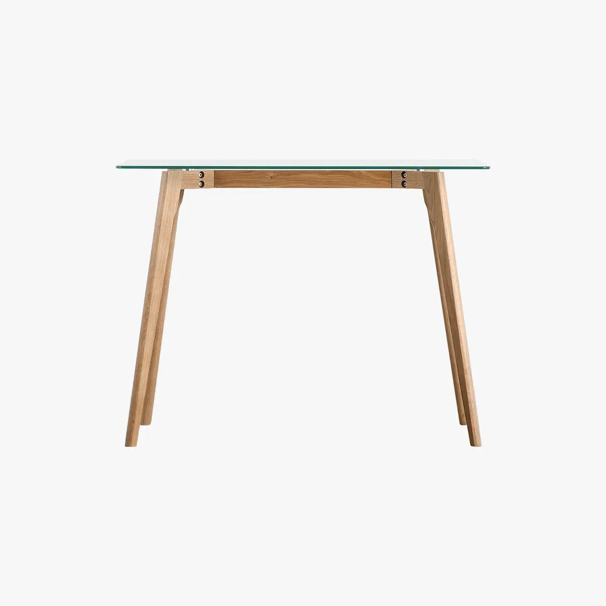 Desk with Glass Top - Oak product