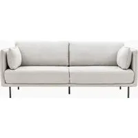 Sofa with Boucle Upholstery - Natural, Fabric alternate view