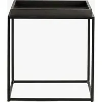 Side Table - Black, Oak Wood alternate view