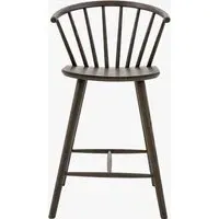 Barstool with Solid Construction - Mocha, Oak alternate view