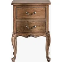2-Drawer Bedside Table - Natural, Wood alternate view