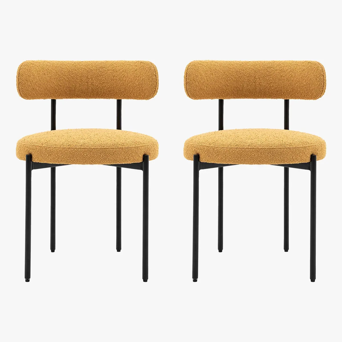 2-Pack Dining Chair Set - Ochre, Boucle product