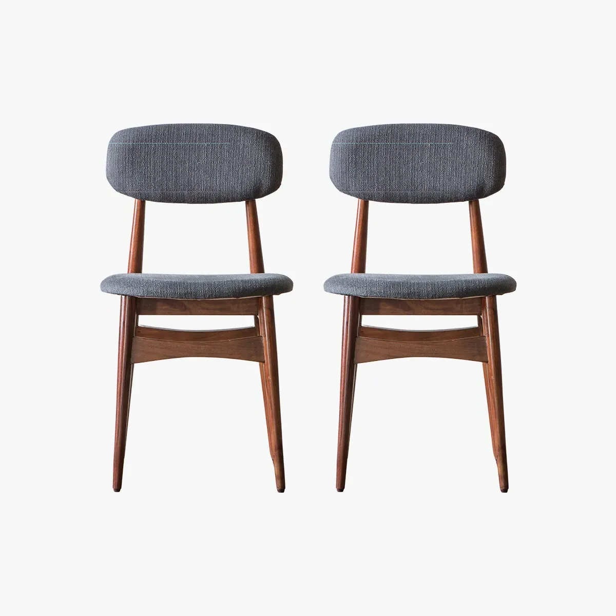 2-Pack Dining Chairs - Brown, Acacia Wood product