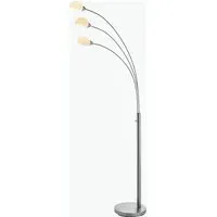 3-Arm Floor Lamp with LED - Silver, Metal alternate view