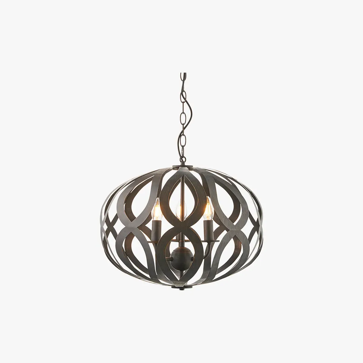3-Light Pendant Light - Antique Bronze, Metal product