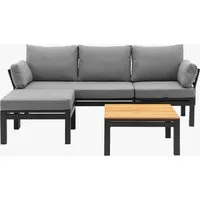 Settle Down Outdoor Corner Lounge Set with Sunlounger alternate view
