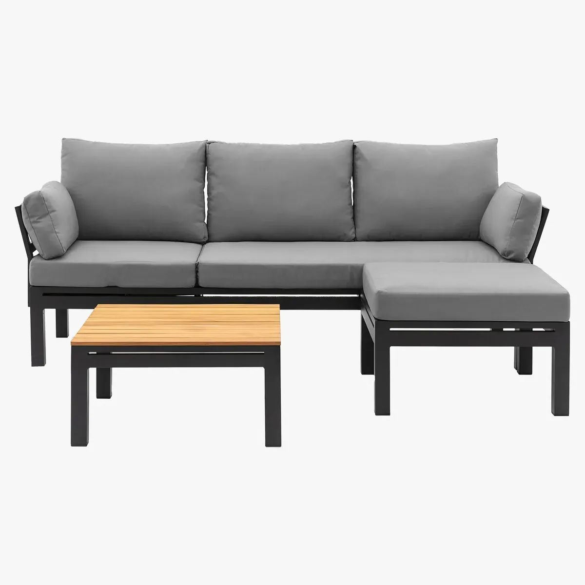 Settle Down Outdoor Corner Lounge Set with Sunlounger product
