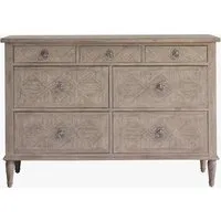 7-Drawer Chest with Marquetry - Beige, Wood alternate view