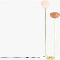 Adrianne Floor Lamp - Pink, Brass by Perch & Parrow, alternate view
