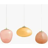 Adrianne Linear Pendant Light - Pink, Glass by Perch & Parrow, alternate view
