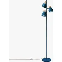 Albert Floor Lamp - Navy Blue, Wood by Perch & Parrow, alternate view