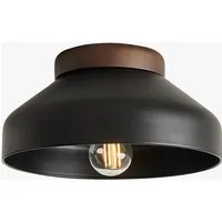 Albert Flush Fitting Ceiling Light - Matt Black by Perch & Parrow, alternate view