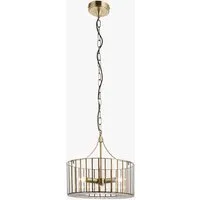 Aljezur 3-Light Pendant Light - Antique Brass, Clear Glass by Perch & Parrow, image 2