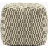Amara Pouffe - Olive alternate view