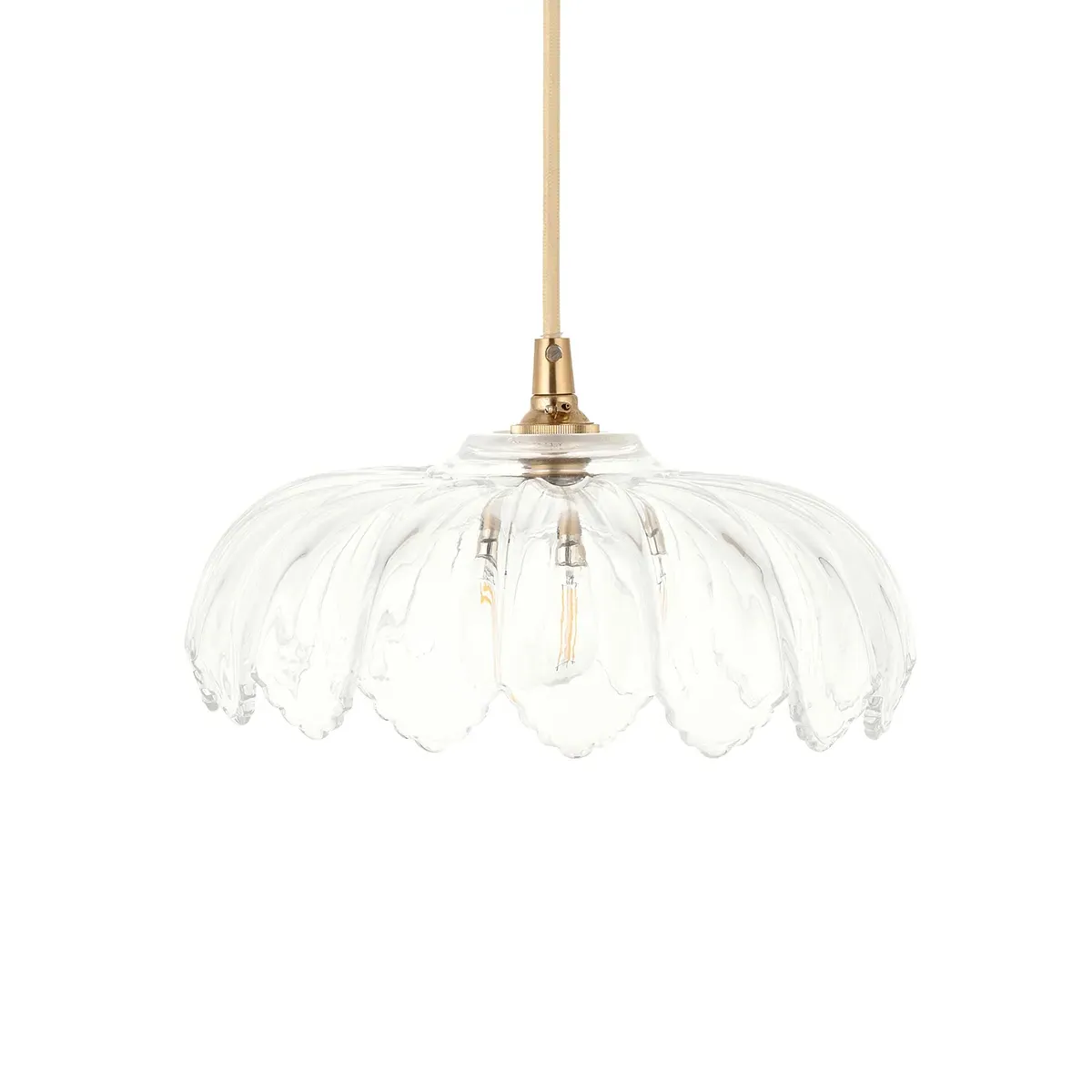 Anita Camellia Pendant with Braided Cable - Natural product