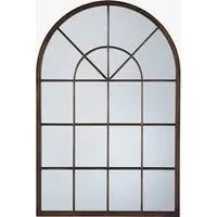 Arch Mirror with Geometric Design - Bronze alternate view