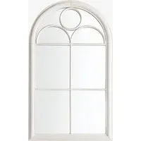 Arched Outdoor Mirror - White Frame alternate view