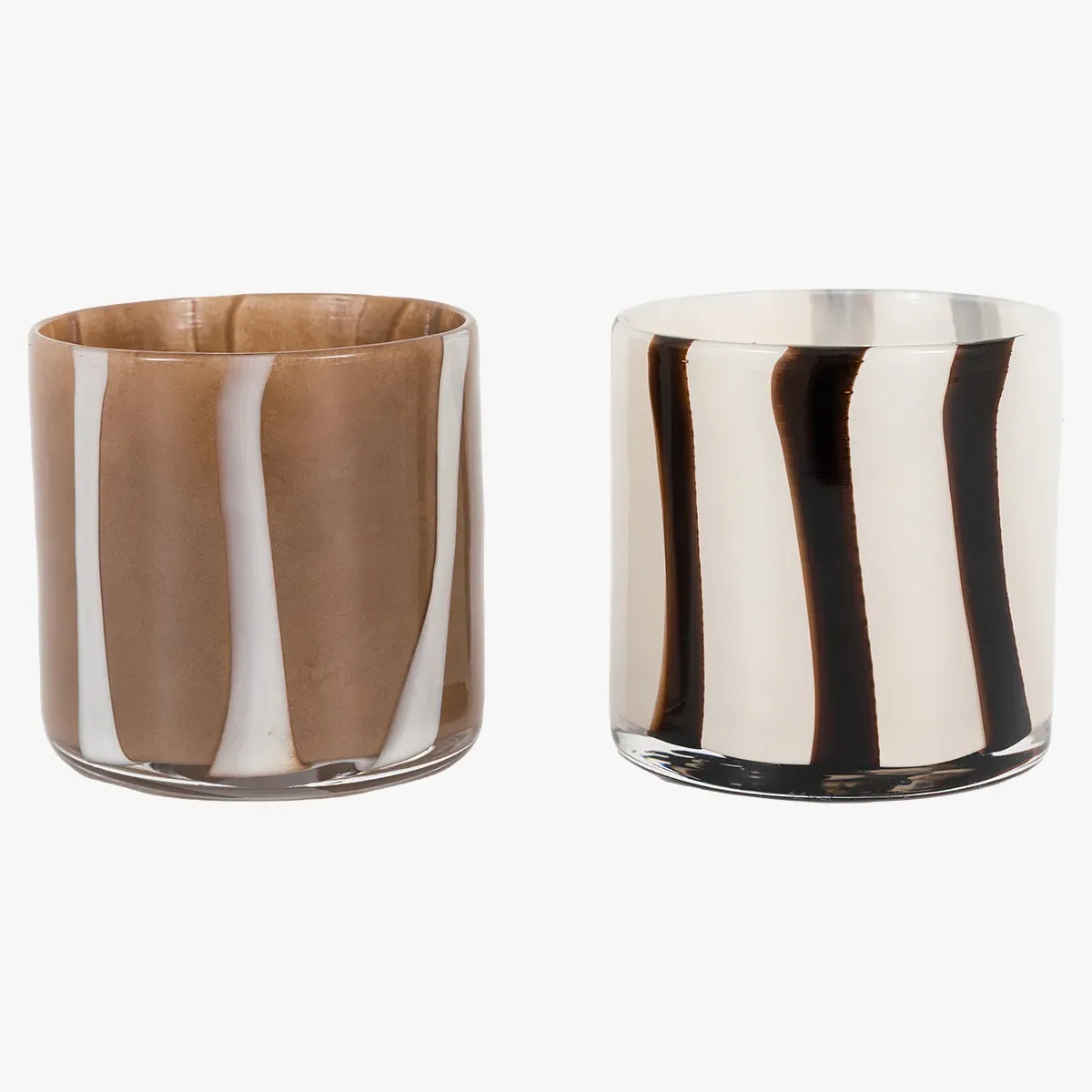 Arla Tealight Holder - White, Grey by Perch & Parrow