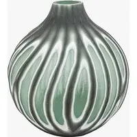 Aurelia Swirl Small Hand Carved Glass Vase - Sage alternate view