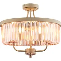 Aurora Princess Semi Flush Glass Light - Blush by Perch & Parrow, image 2