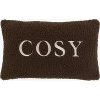 Autumnal Embroidered Cushion - Chocolate by Perch & Parrow, image 2