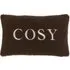 Autumnal Embroidered Cushion - Chocolate by Perch & Parrow, image 3