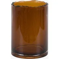 Avella Small Cut Glass Vase - Brown by Perch & Parrow, image 2