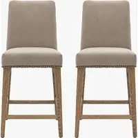 Bar Stool Set of 2 - Cement alternate view