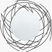 Beholder Round Wall Mirror - Black alternate view