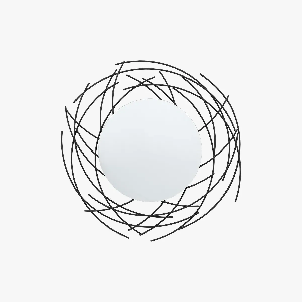 Beholder Round Wall Mirror - Black product