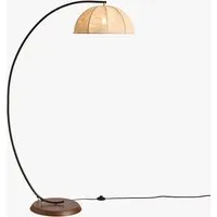 Benny Floor Lamp - Black, Linen by Perch & Parrow, image 2