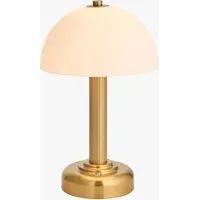 Bergan Rechargeable Table Lamp - Warm Brass, Opal Glass by Perch & Parrow, alternate view