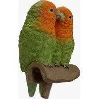 Bonded Budgies Pot Hanger Set of Two - White alternate view