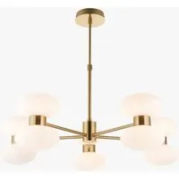 Bottega 10-Light Pendant Light - Opal Glass, Warm Brass by Perch & Parrow, alternate view