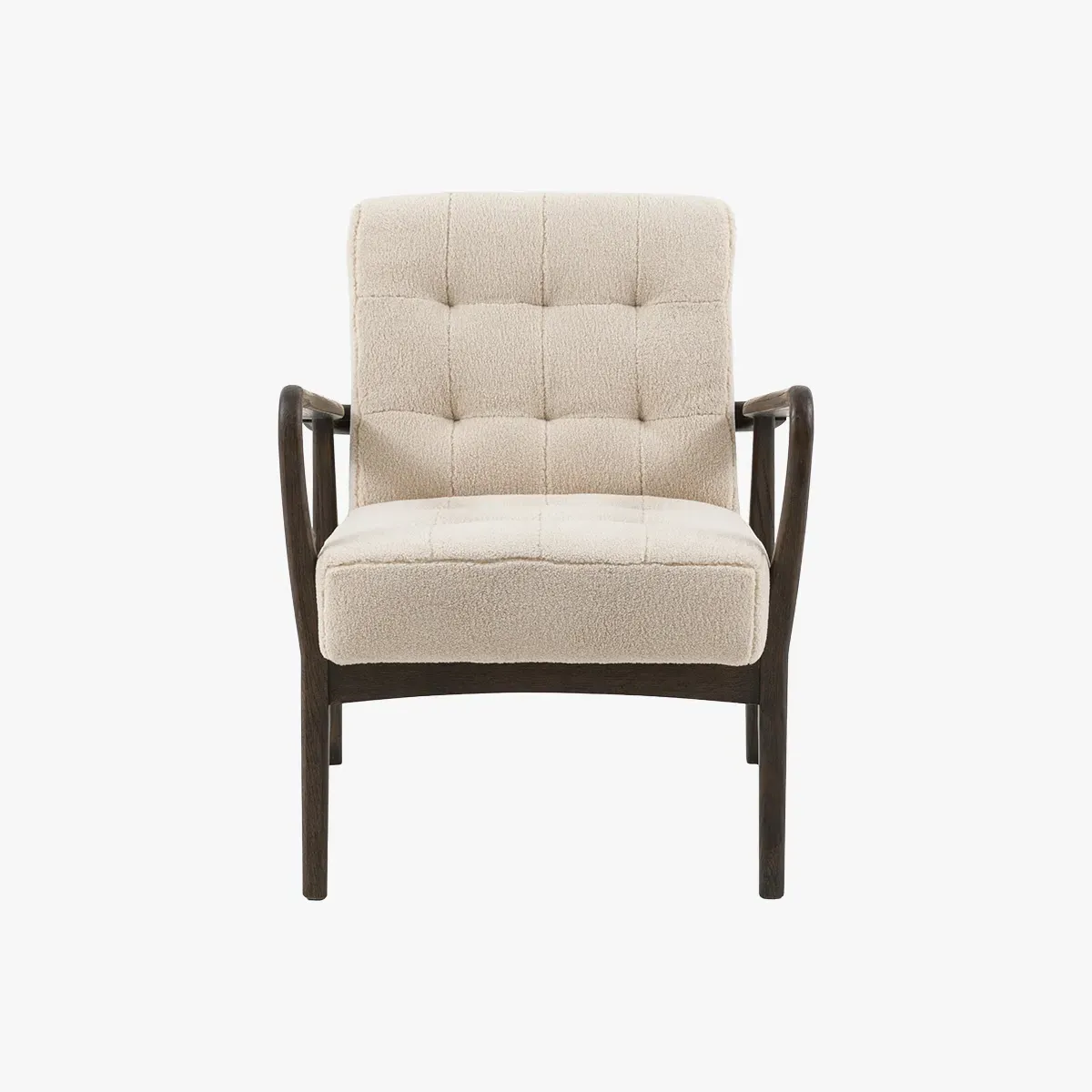 Brad Armchair - Cream, Faux Sheepskin product