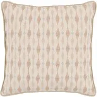 Bria Ikat Embroidered Cushion - Natural alternate view
