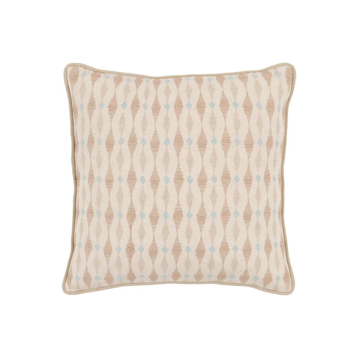 Bria Ikat Embroidered Cushion - Natural product
