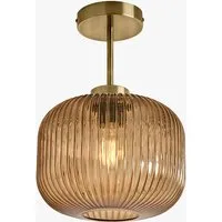 Briz Ceiling Flush Fitting Light - Amber, Glass by Perch & Parrow, image 2