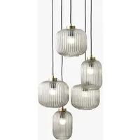 Briz Cluster Ceiling Light - Grey, Glass by Perch & Parrow, alternate view
