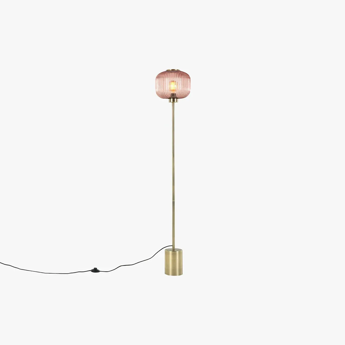 Briz Floor Lamp - Pink, Glass by Perch & Parrow