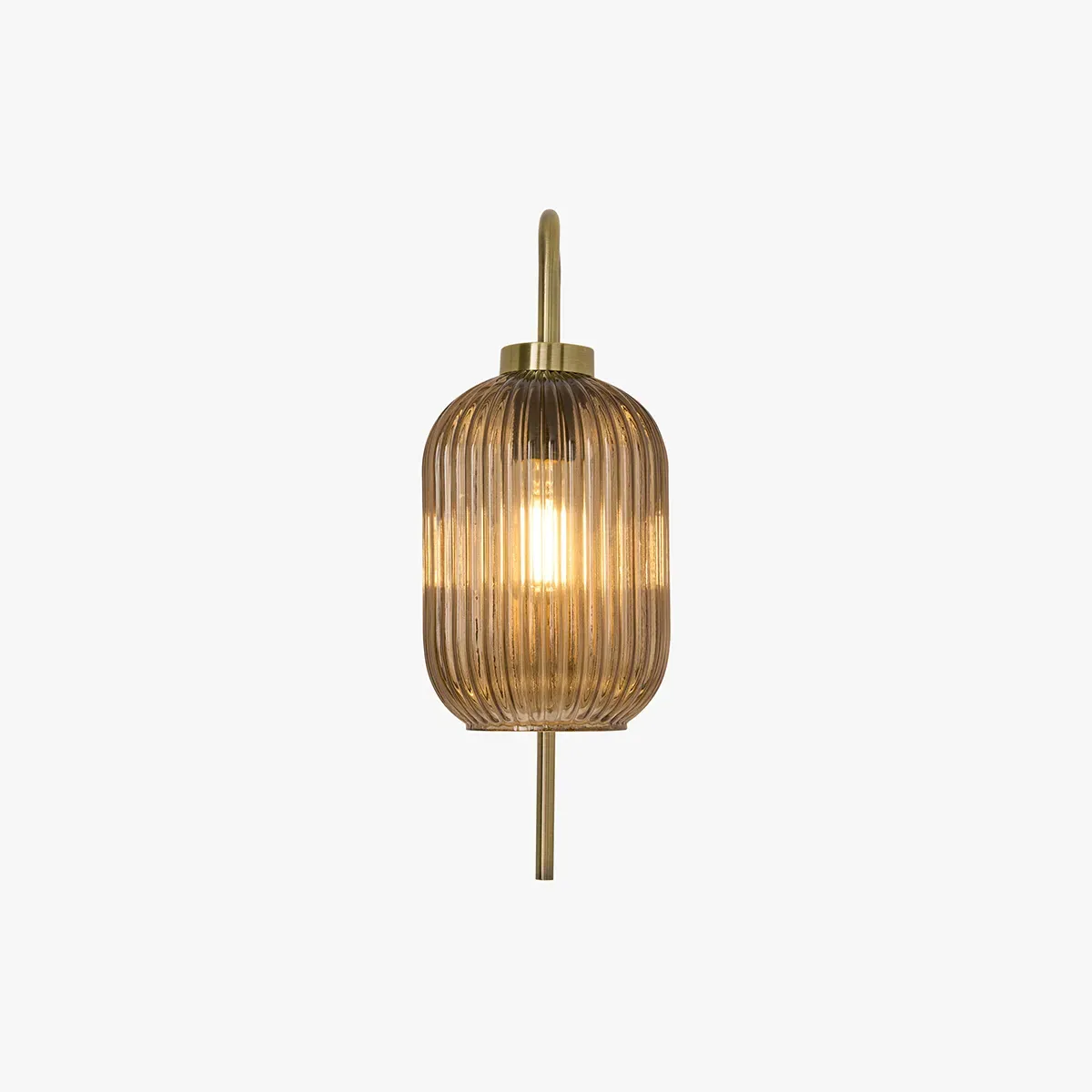 Briz Wall Lamp - Amber, Glass by Perch & Parrow