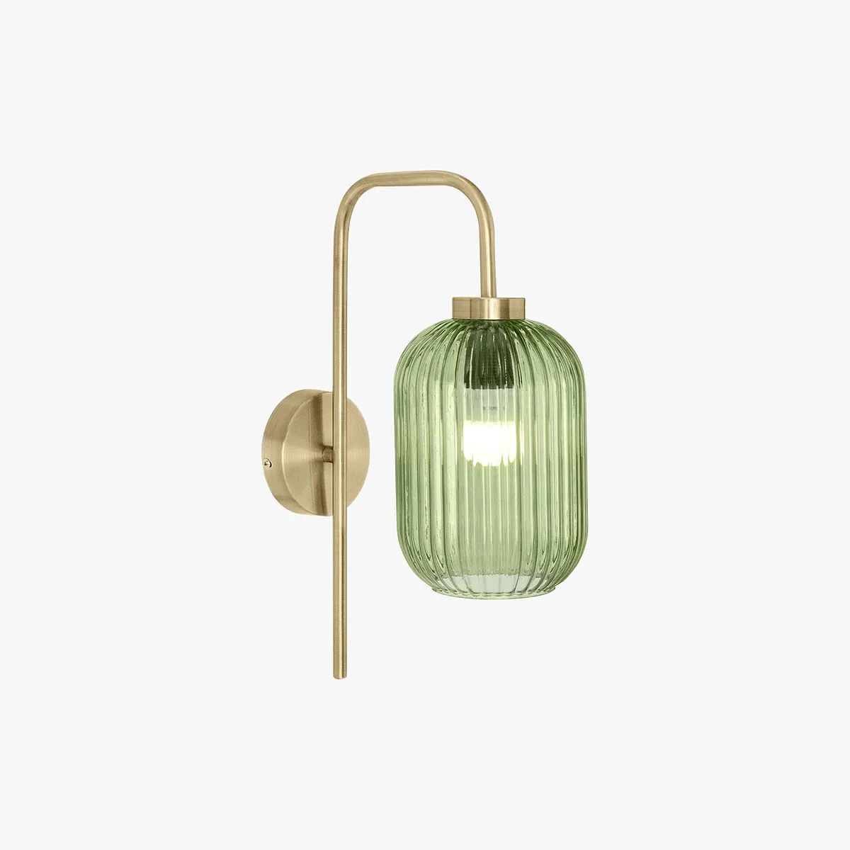 Briz Wall Lamp - Green, Glass by Perch & Parrow