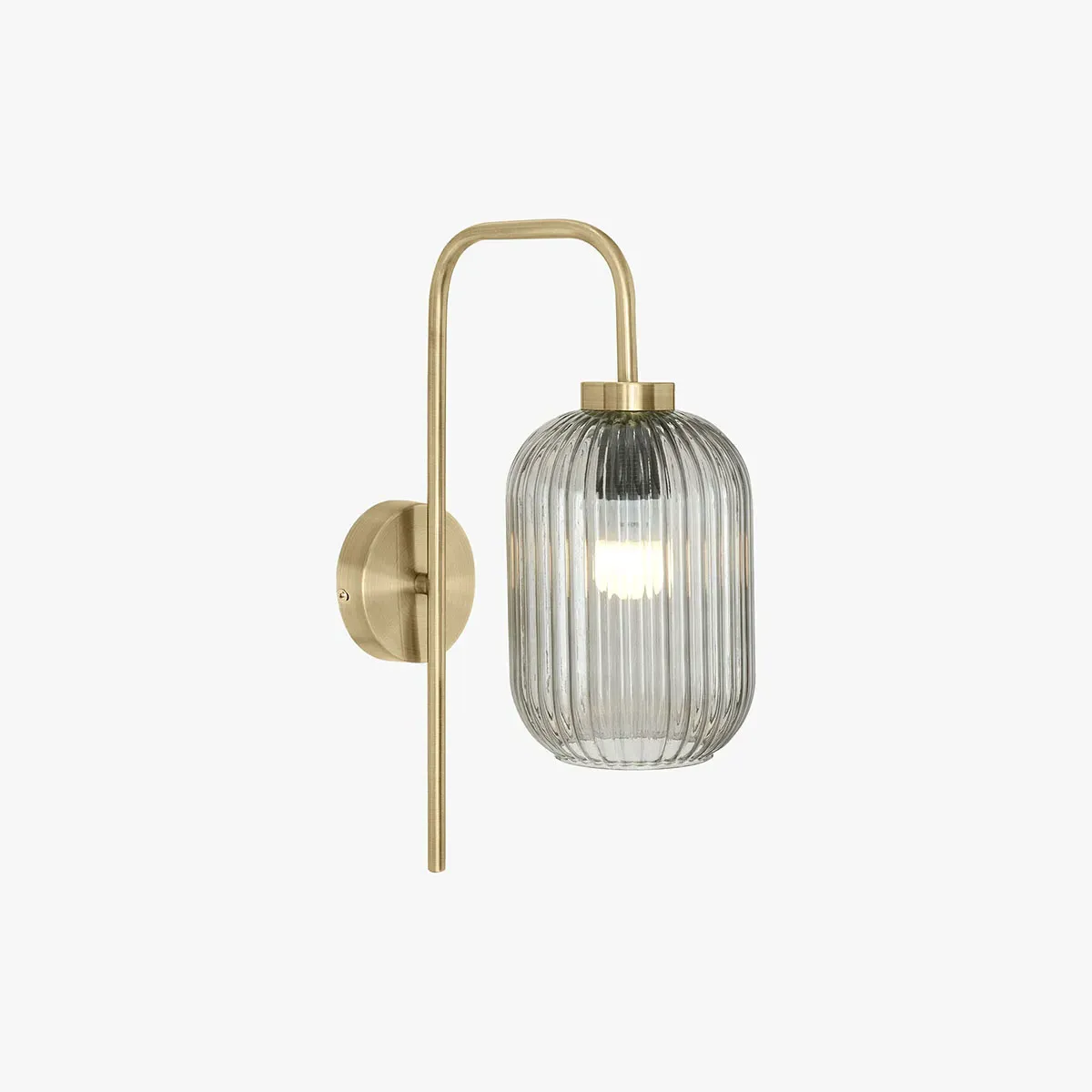 Briz Wall Lamp - Grey, Glass by Perch & Parrow